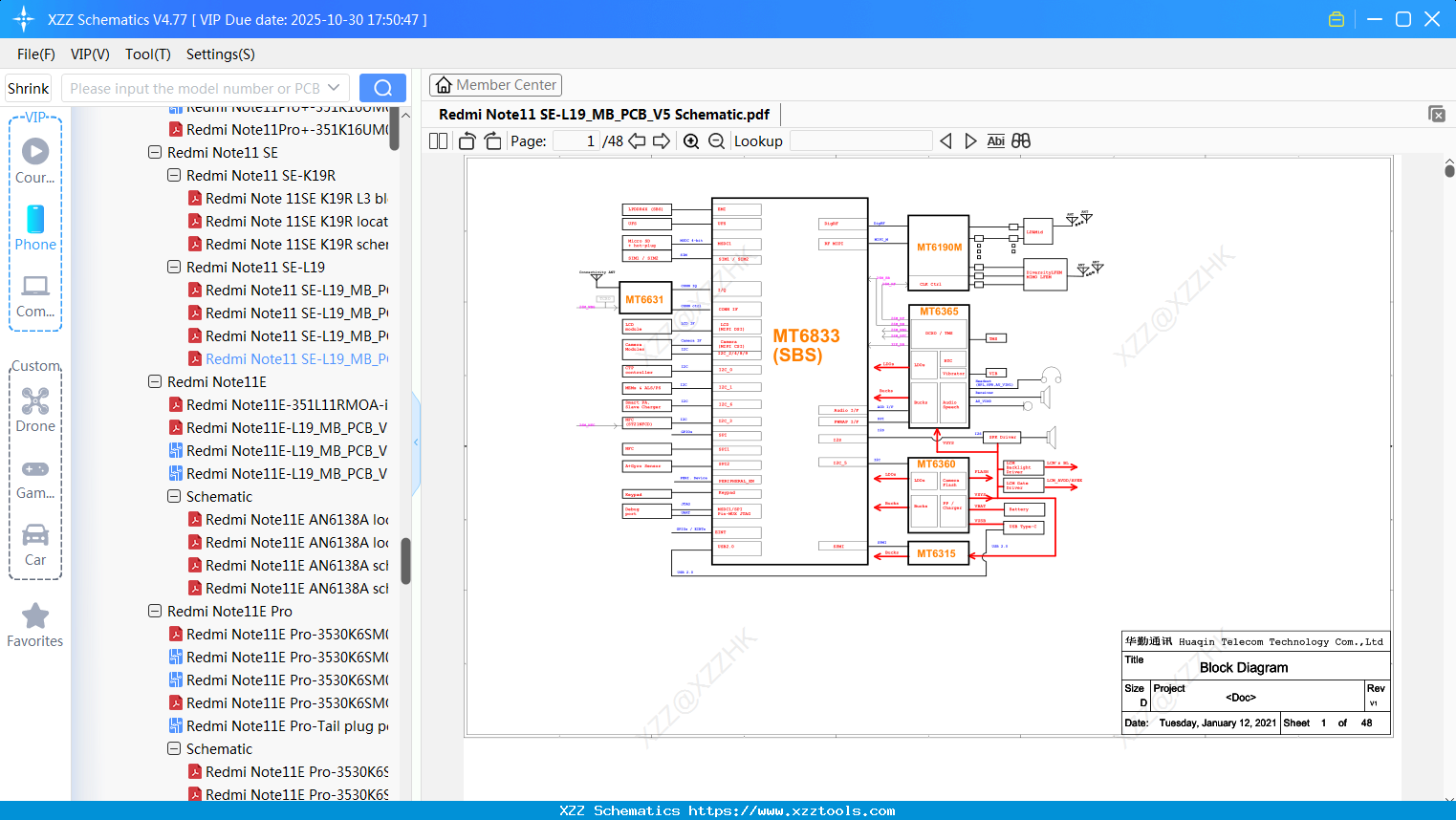 Xiaomi Redmi Note11 SE-L19_MB_PCB_V5 Schematic